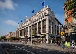 Clery’s O Connell Street Dublin - Phase 1 entailed removal of 11.5 laminated shopfronts from historical Bronze metal frames, and repairing to new bronze metal frames.  CozyGlaze, Carlow, Ireland